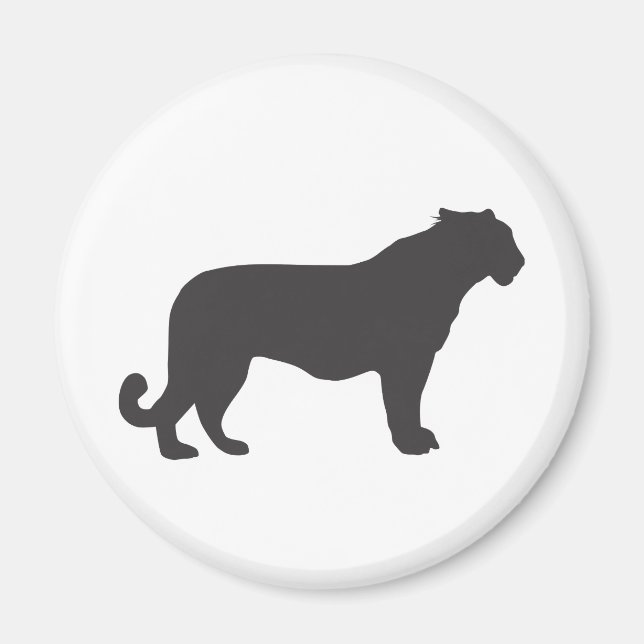 Tiger Silhouette Magnet (Framsidan)