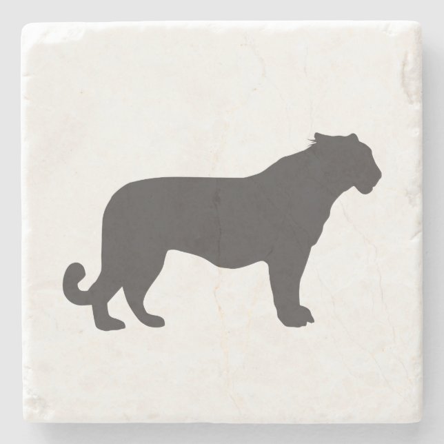Tiger Silhouette Stenunderlägg (Framsidan)