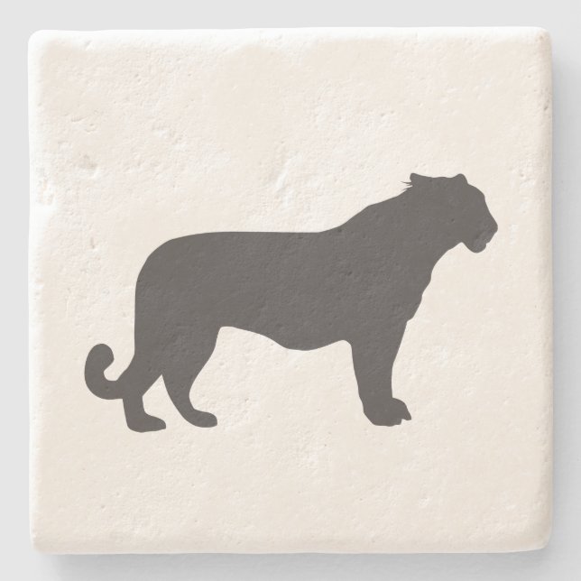 Tiger Silhouette Stenunderlägg (Framsidan)