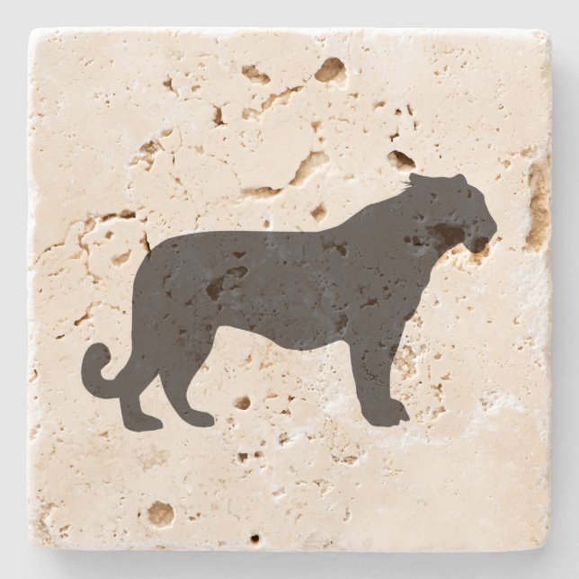 Tiger Silhouette Stenunderlägg (Framsidan)
