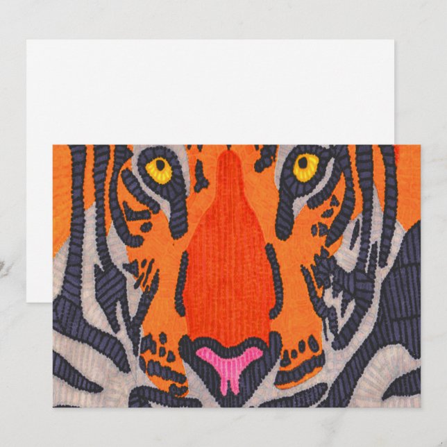 Tiger (singel) - Greeting Card Julkort (Fram/baksida)