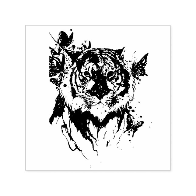 Tiger Självfärgande Stämpel (Design)