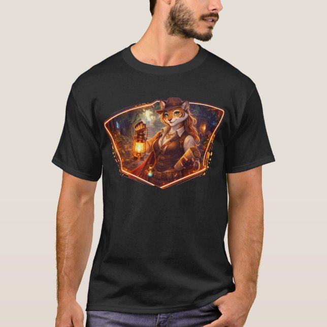 Tiger Skattjägare T Shirt (Framsida)