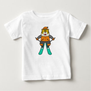 Tiger Skier Ski T Shirt