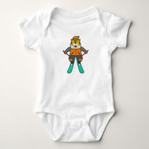Tiger Skier Ski T Shirt