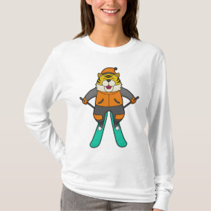 Tiger Skier Ski T Shirt