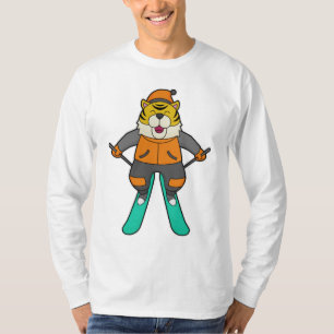 Tiger Skier Ski T Shirt