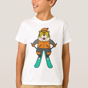 Tiger Skier Ski T Shirt