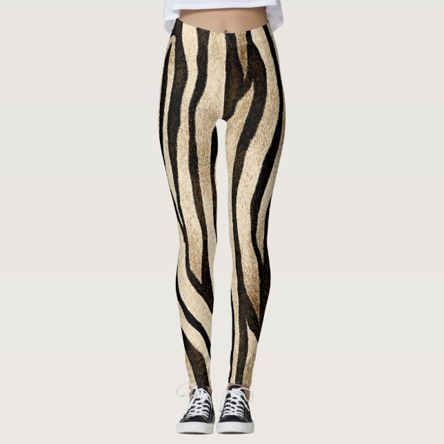 Tiger Skin Seamless Struktur Leggings (Framsida)