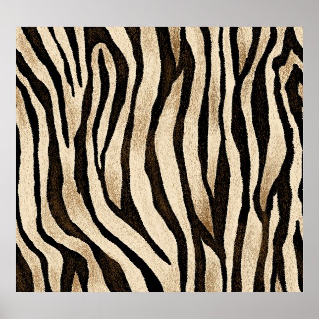 Tiger Skin Seamless Struktur Poster (Framsidan)