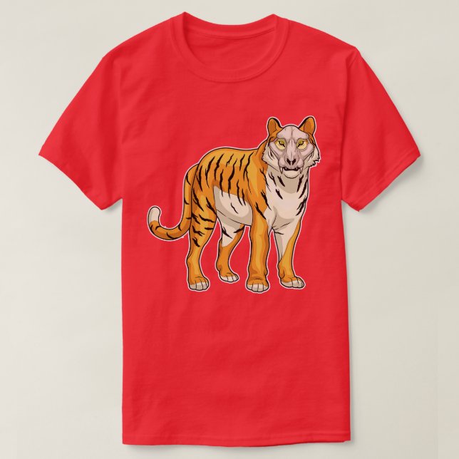 Tiger Skull-mask T Shirt (Design framsida)