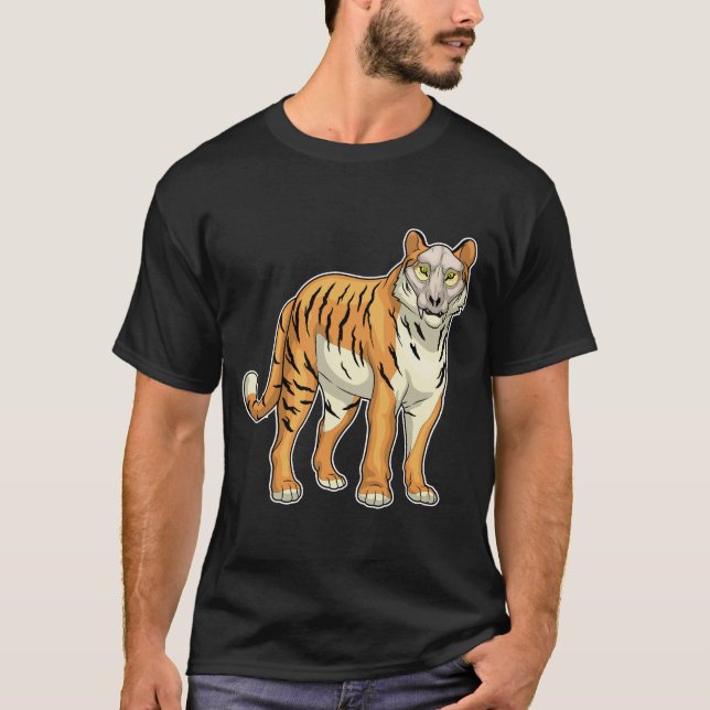 Tiger Skull-mask T Shirt (Framsida)