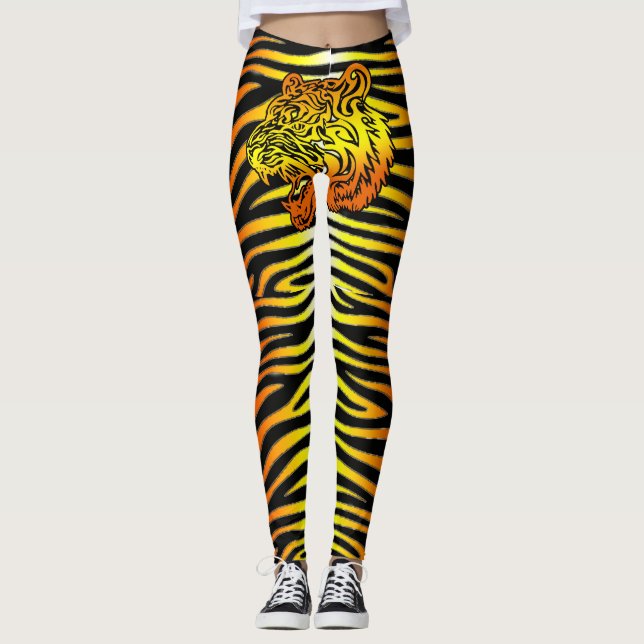 Tiger slank & Ms samling Leggings (Framsida)