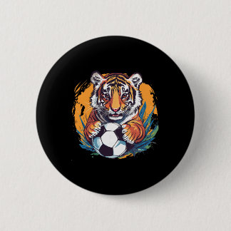Tiger Soccer Byll Fierce Jungle Animal  Knapp