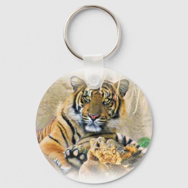 Tiger,Sökande_ Nyckelring (Framsida)