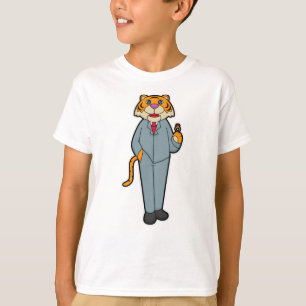 Tiger som brudgumme med vigselring t shirt