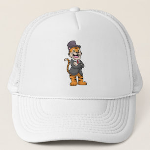 Tiger som Groom med Jacka & Hat Keps