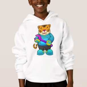 Tiger som Mechanic med Wrench T Shirt