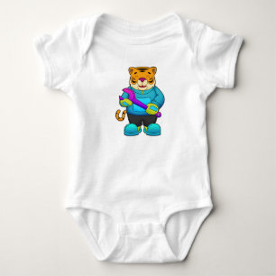 Tiger som Mechanic med Wrench T Shirt