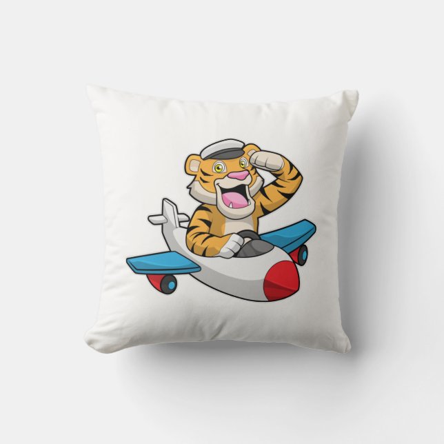 Tiger som pilot i Flygplan Kudde (Framsida)
