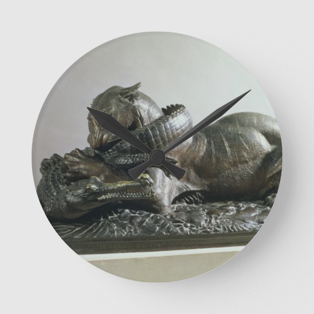 Tiger som slukar en alligator, 1832 (brons), rund klocka (Framsida)