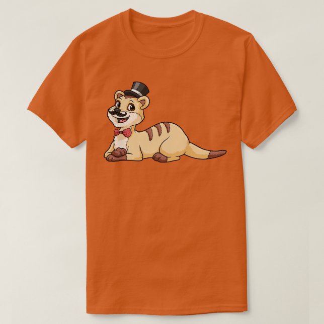 Tiger som trumma med bog och cylinder t shirt (Design framsida)