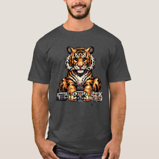 Tiger spelar videospel piel pojkvänner t shirt