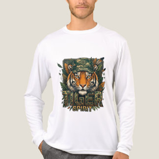 Tiger Spirit Herr Bella+Canvas Tri-Blend Långärmad T Shirt