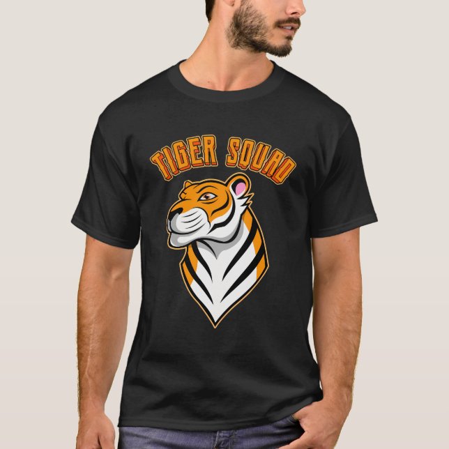 Tiger Squad Wildlife Animals Nature Älskare Big Ca T Shirt (Framsida)
