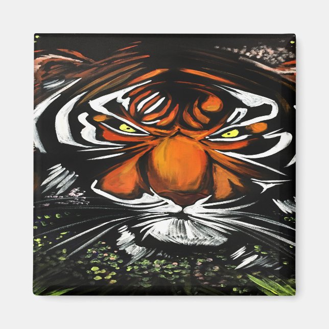 Tiger Stare Magnet (Framsidan)