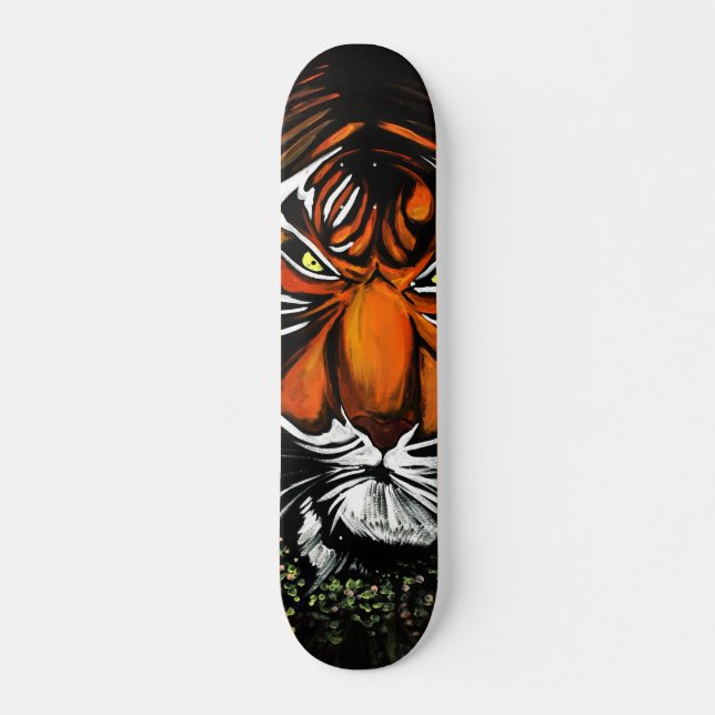 Tiger Stare Mini Skateboard Bräda 18,5 Cm (Framsida)