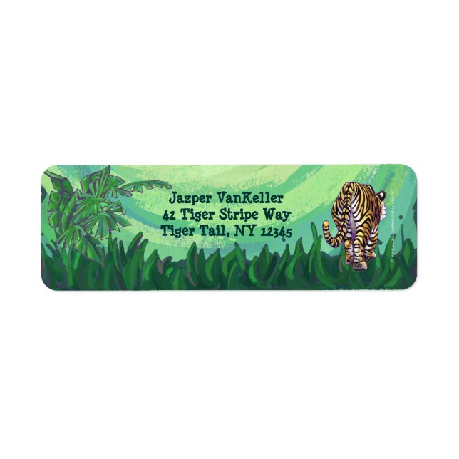 Tiger Stationery Returadress Etikett (Framsidan)