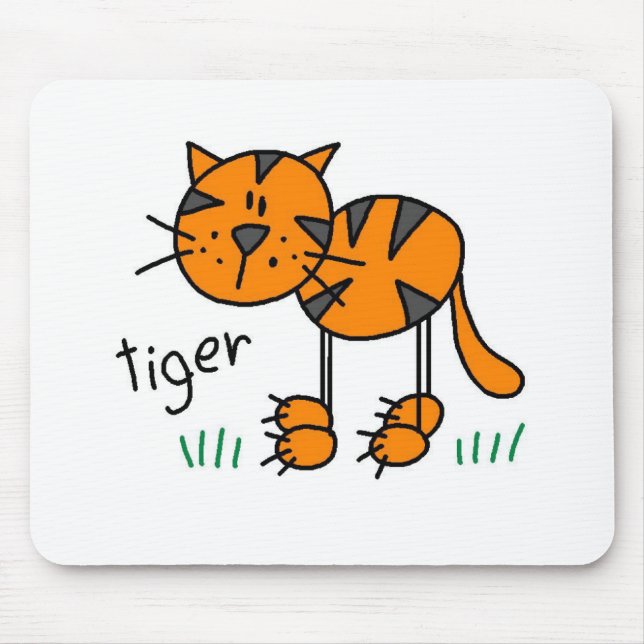 Tiger Stickfigur Musmatta (Framsidan)
