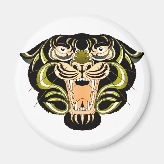 Tiger Stil 1 Magnet (Framsidan)