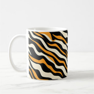 Tiger Stipes Mönster Kaffemugg