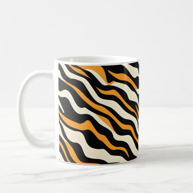 Tiger Stipes Mönster Kaffemugg (Vänster)