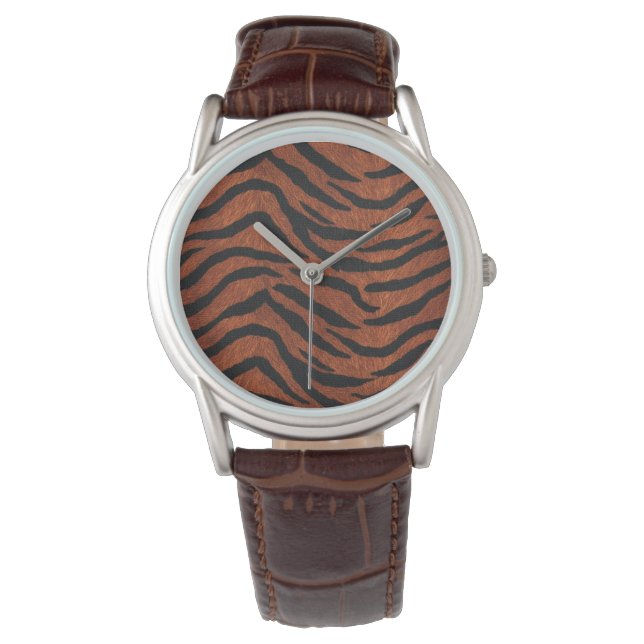 Tiger Stripe Wild Pattern Armbandsur (Framsida)