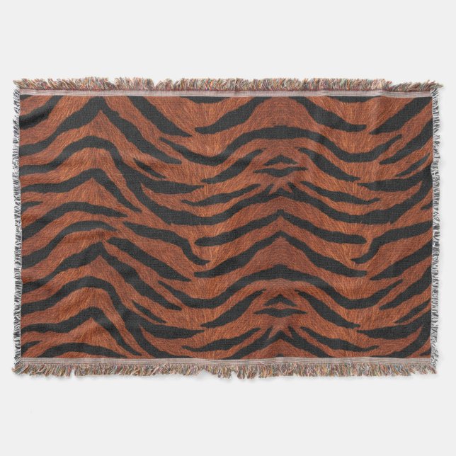 Tiger Stripe Wild Pattern Filt (Framsidan)