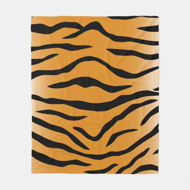 Tiger stripes pattern fleecefilt (Framsidan)