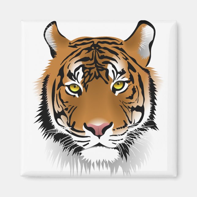 Tiger Sumatran Tiger Wildlife Man-Eater Wildcat Magnet (Framsidan)