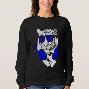 Tiger Sunglass Hörlurarna Festival Music Fläkt Tig T Shirt