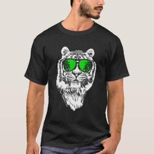 Tiger Sunglasses Music Uralub Tiger Kärlek Animal  T Shirt