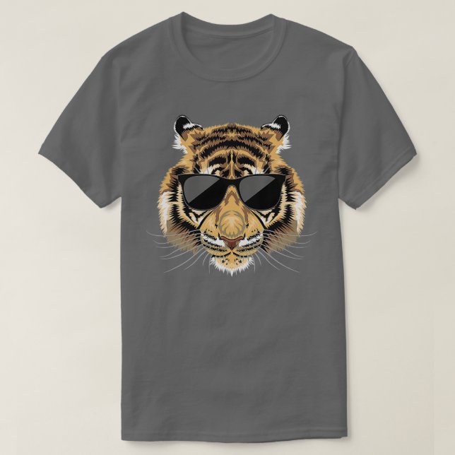 Tiger Sunglasses Zoolog Zookeeper Safari Wildli T Shirt (Design framsida)