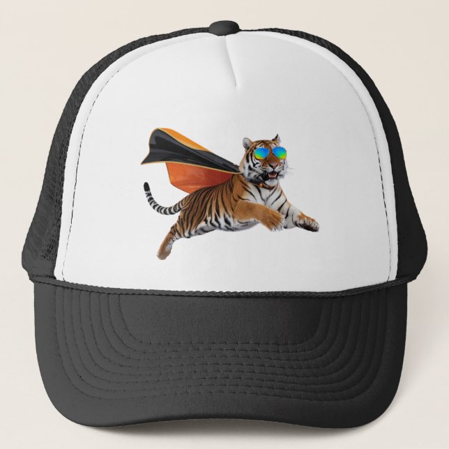 Tiger Superhjälte Basebollhatt Keps (Framsida)