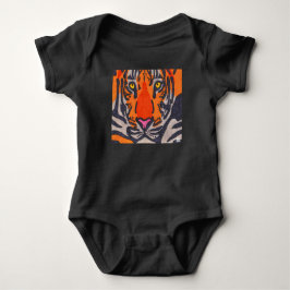Tiger (svart) - Baby Bodysuit T Shirt