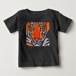 Tiger (svart) - Baby T-shirt