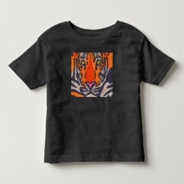 Tiger (svart) - T-shirt för småbarn