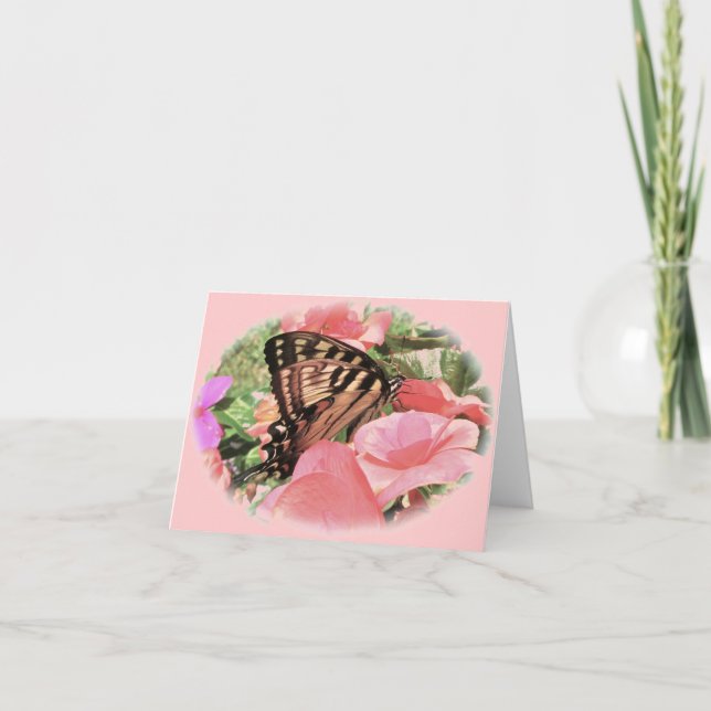 Tiger Swallow Note Card Kort (Framsida)
