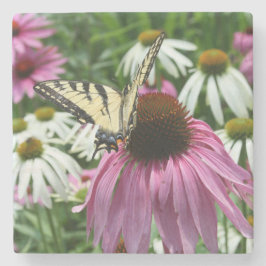 Tiger Swallowtail Butterfly Fower Stone Underlägg