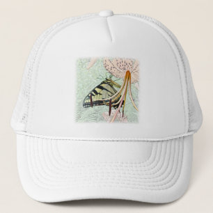 Tiger Swallowtail Butterfly på Turks Cap Lily Keps